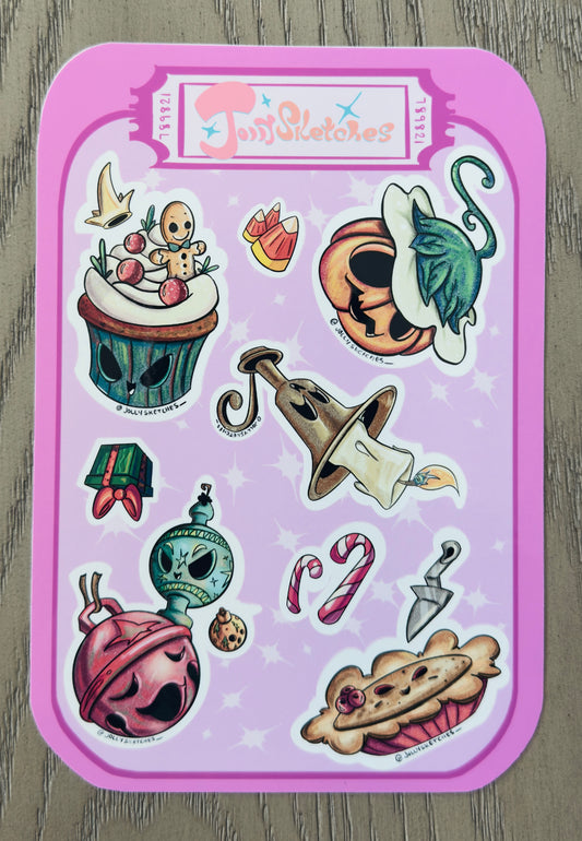 Holiday Cuties Sticker Sheet