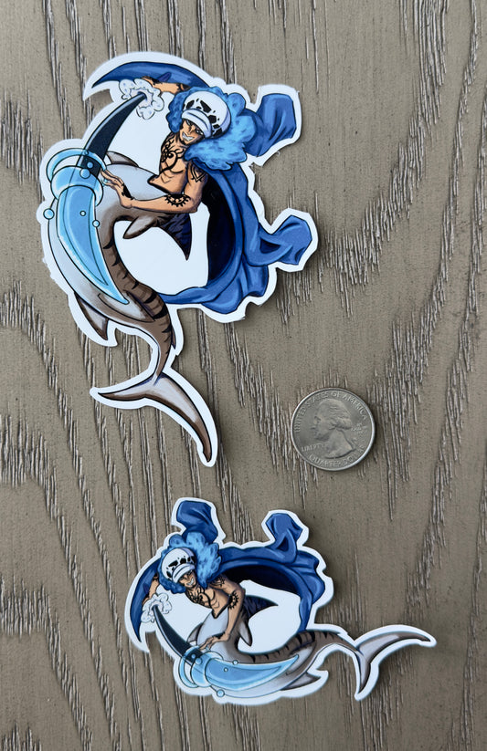 Tiger Shark Merman Sticker