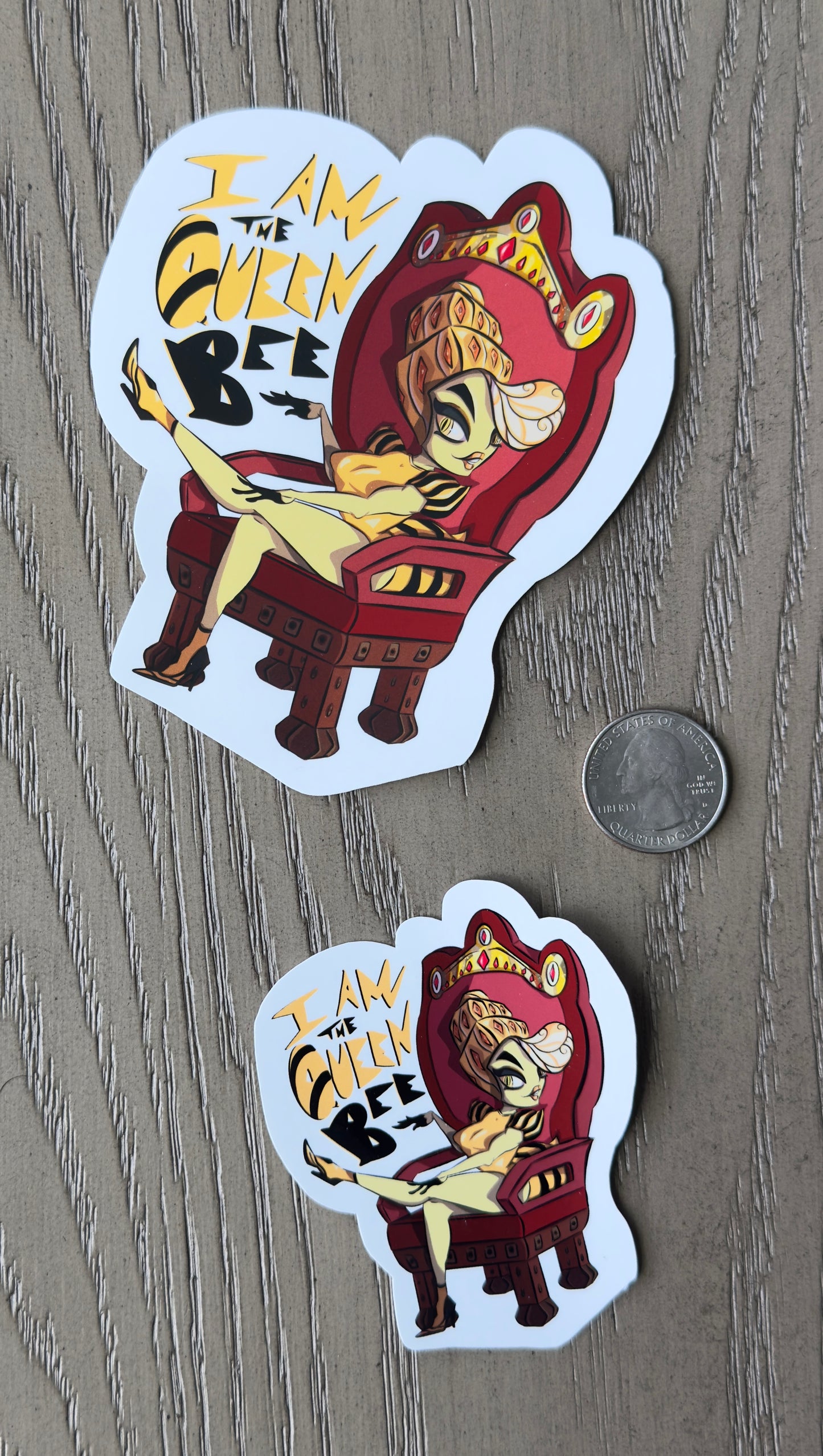 Queen Bee V2 Sticker