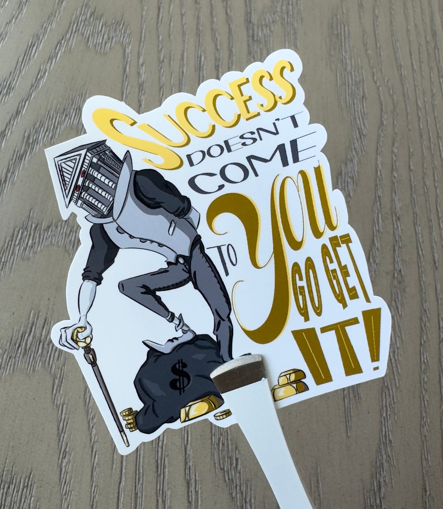 Chester the Investor Motivation Sticker