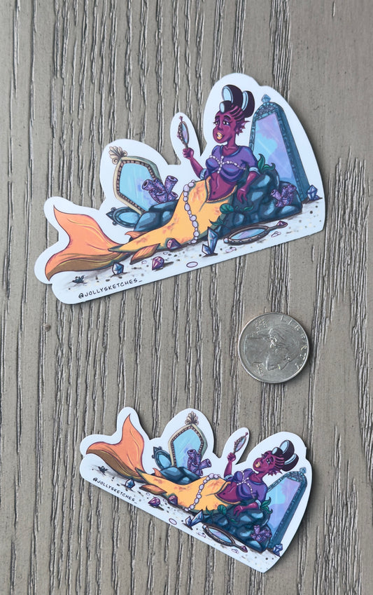 Mirror Mermaid Sticker