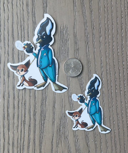 Ganser the Mob Boss Duck Sticker