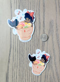 Nettie the Ramen Mermaid Sticker