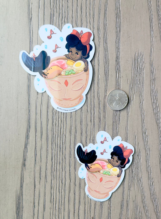 Nettie the Ramen Mermaid Sticker