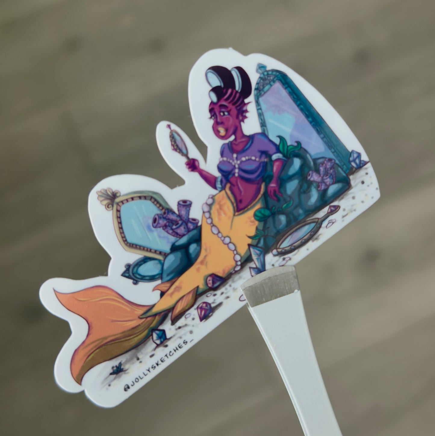 Mirror Mermaid Sticker