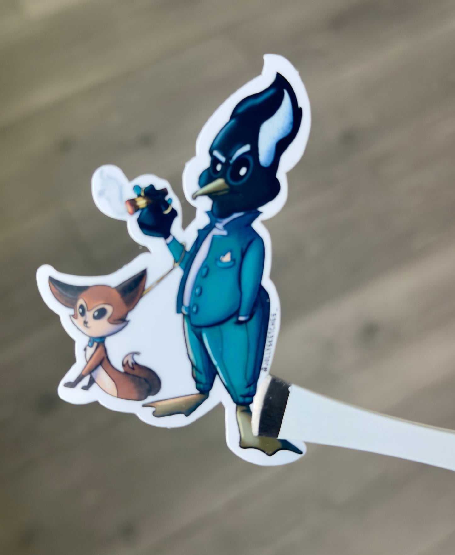 Ganser the Mob Boss Duck Sticker