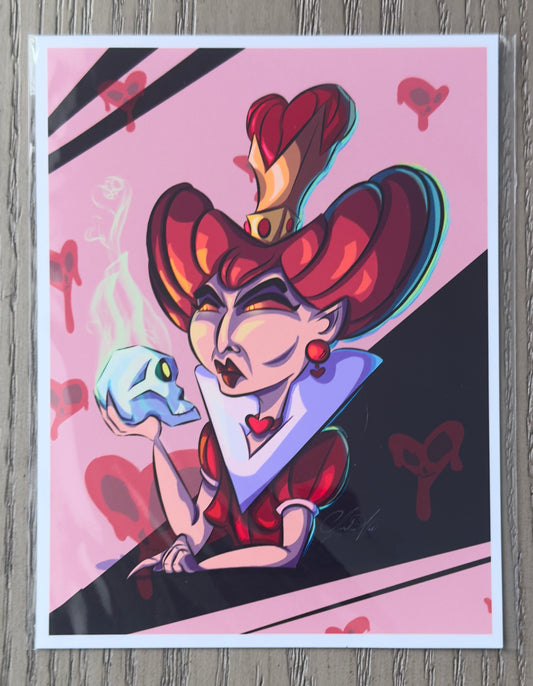 Queen of Hearts Mini Print