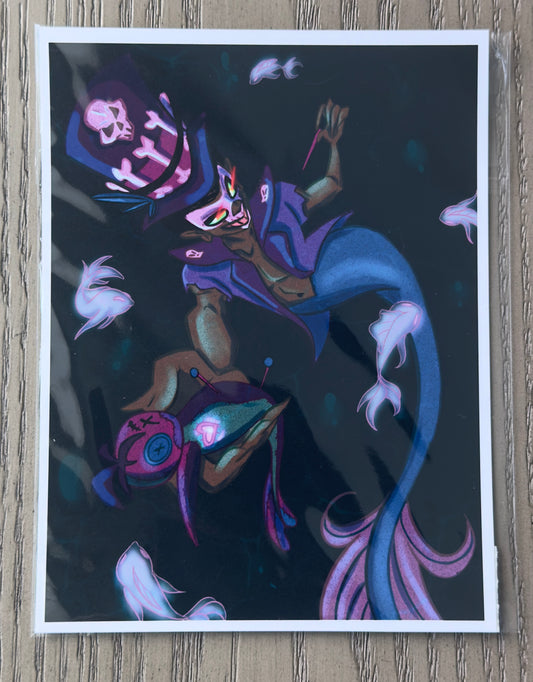Voodoo Mermaid Mini Print