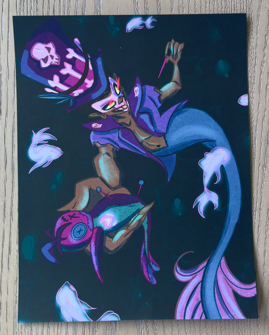 Voodoo Mermaid Print