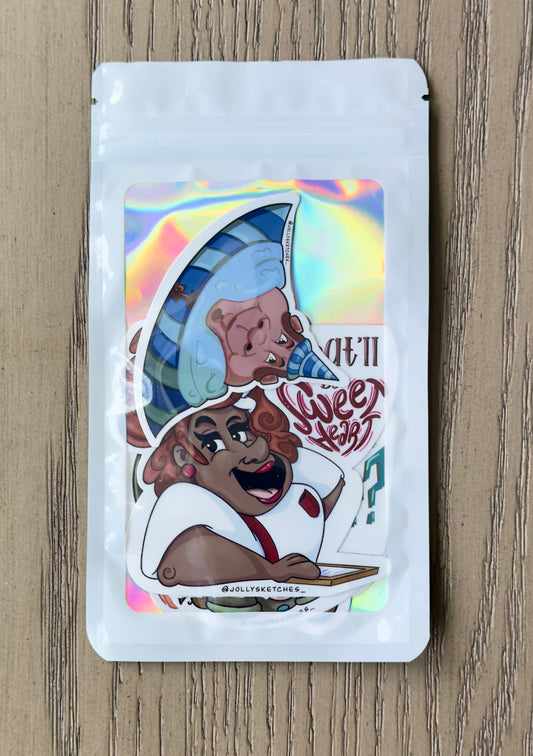 Character Faces Sticker Combo