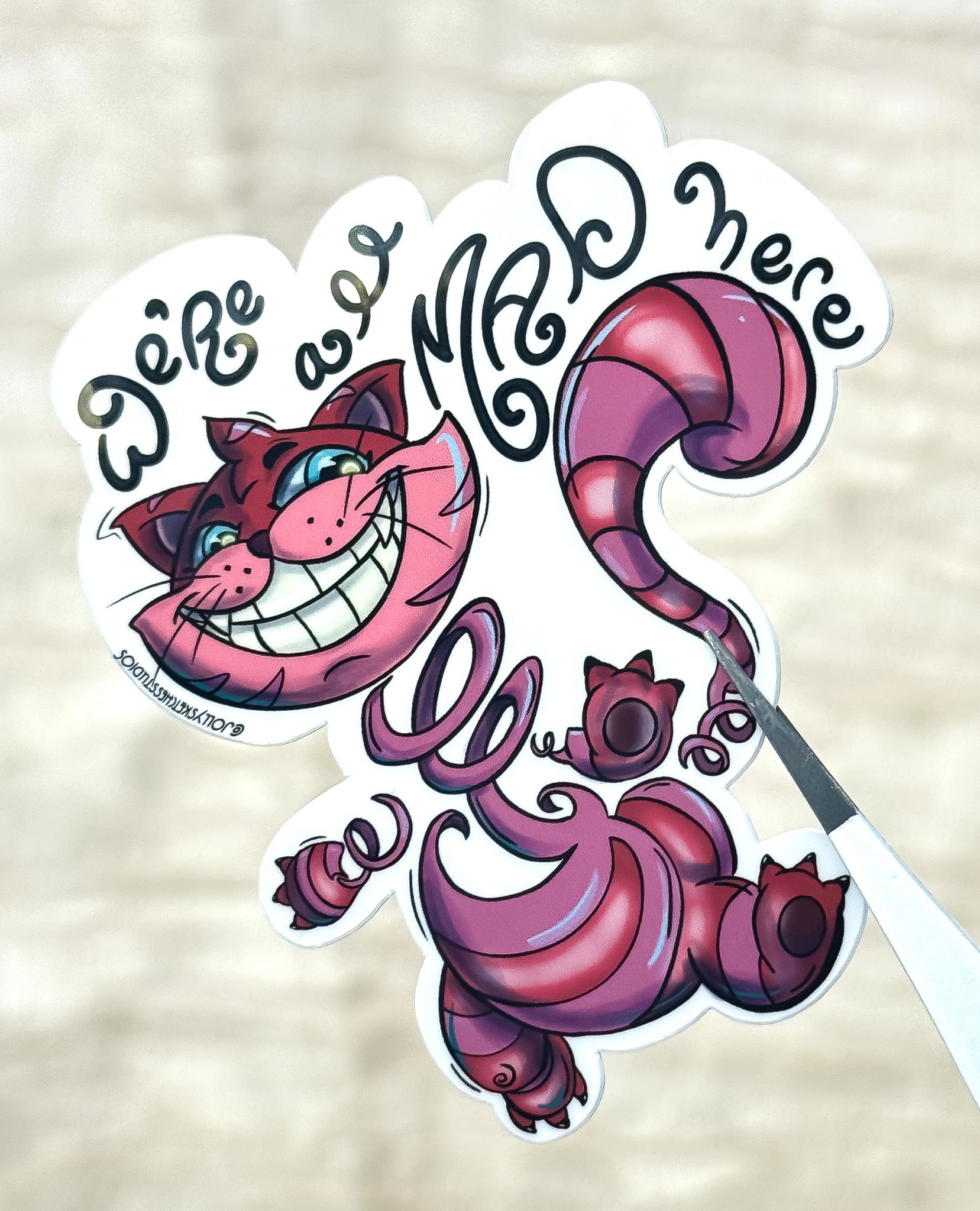 Unpredictable Cat Sticker