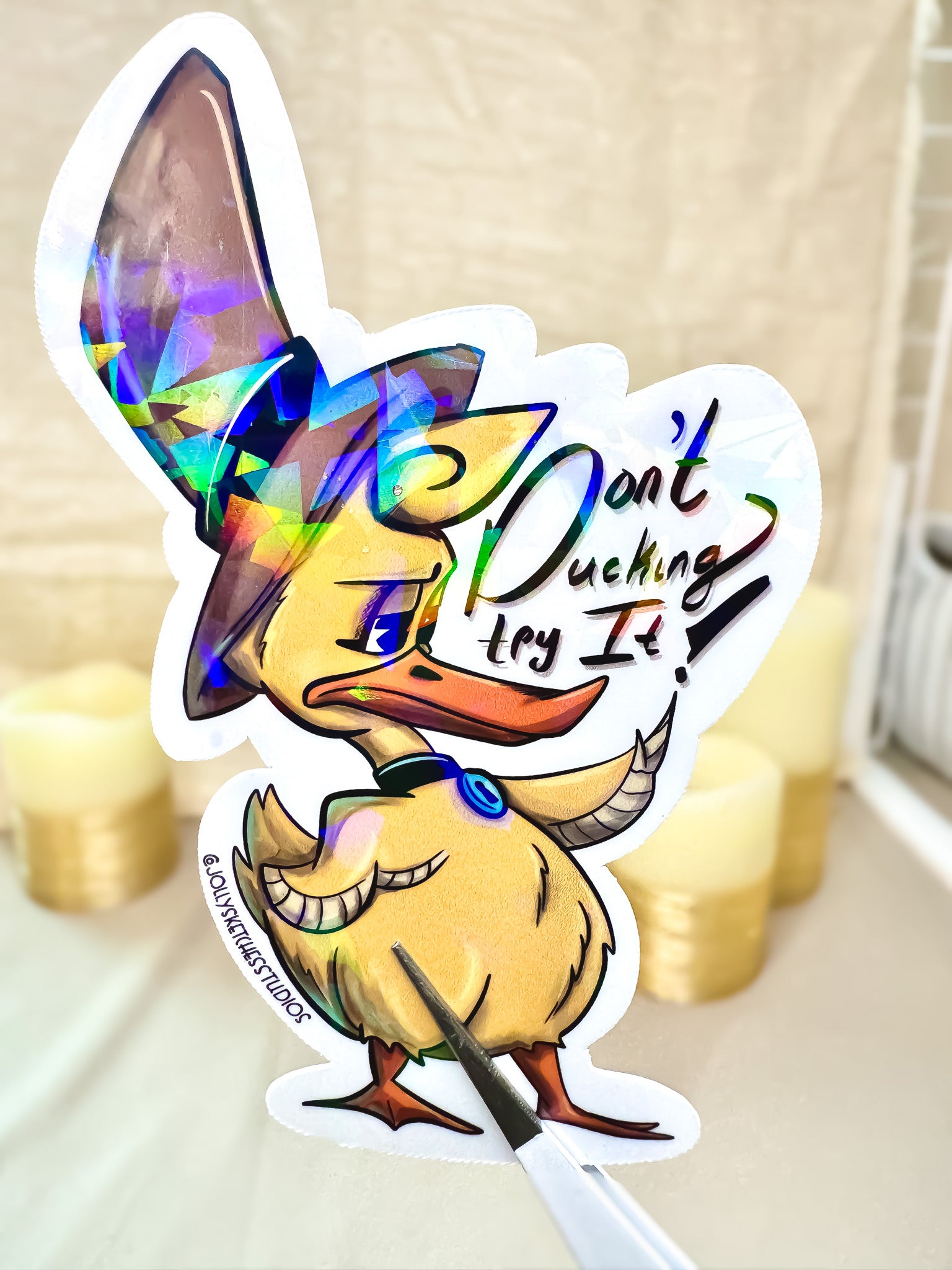 Don't Ducking Sticker