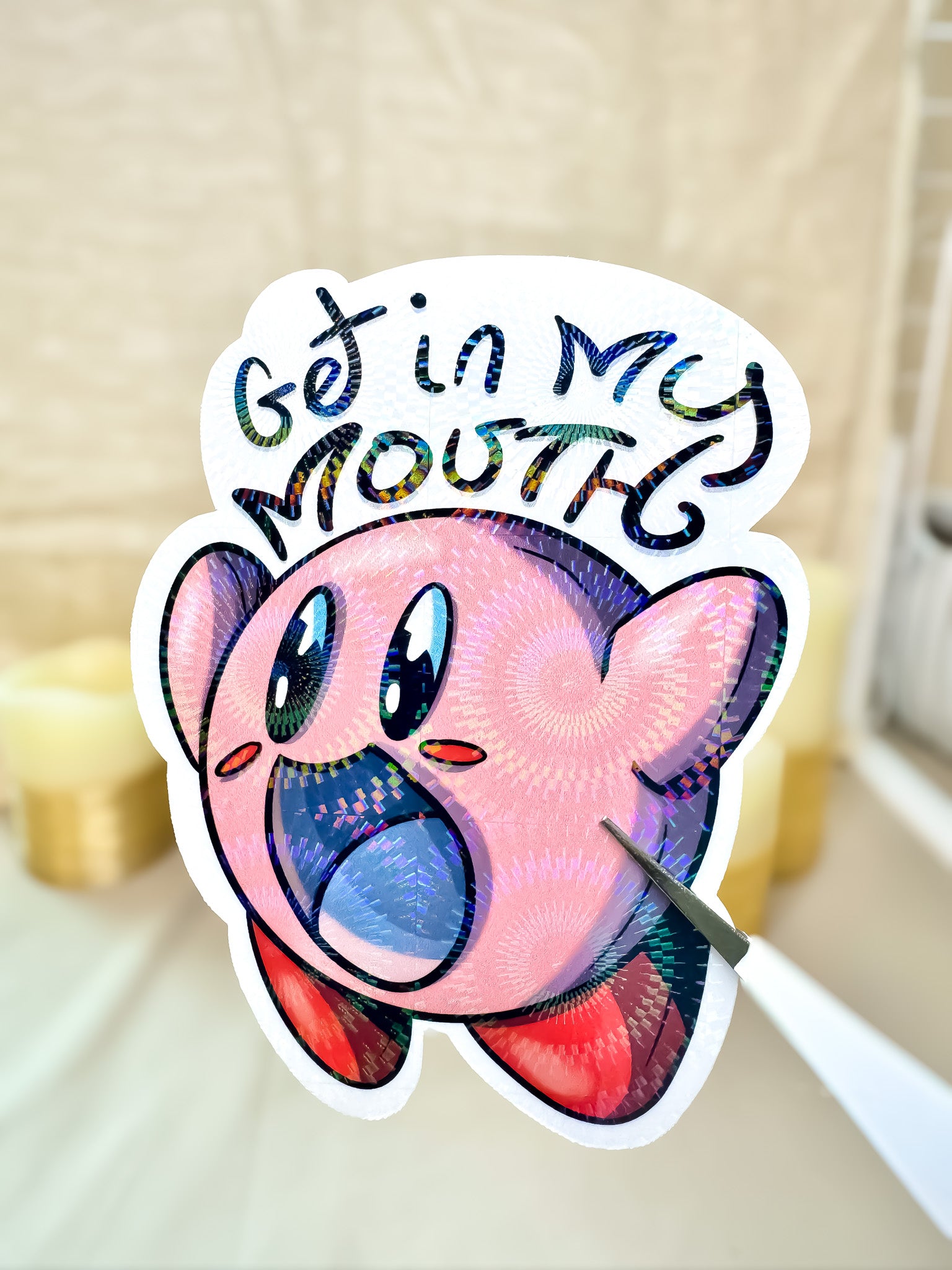 Get In My Mouth Sticker