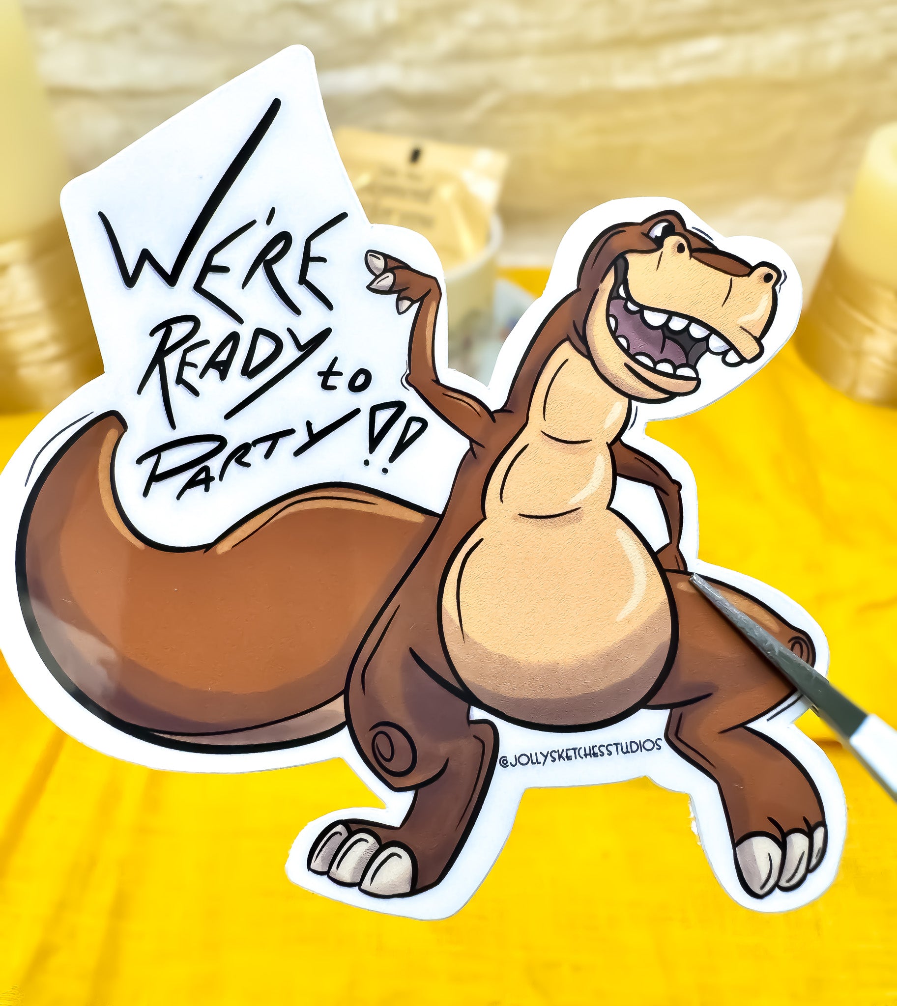 We're Ready to Party Sticker