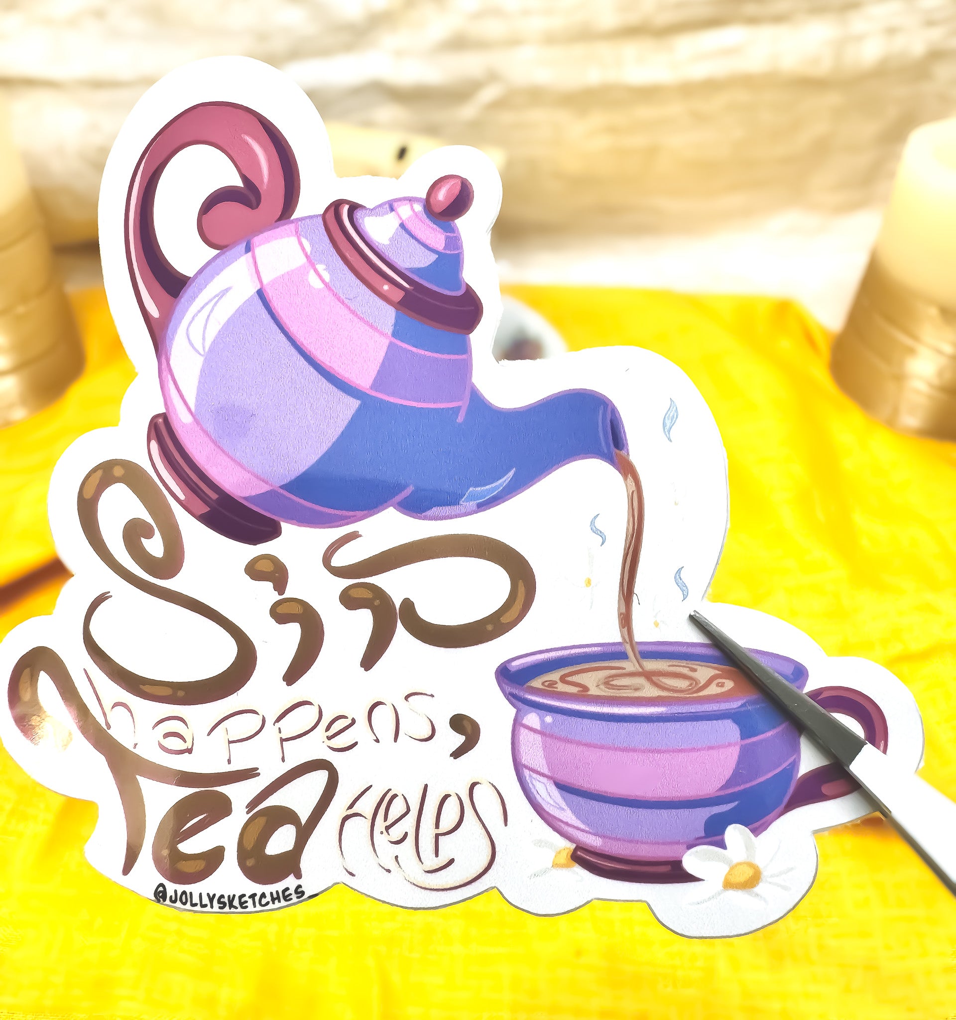 Sip Happens Sticker
