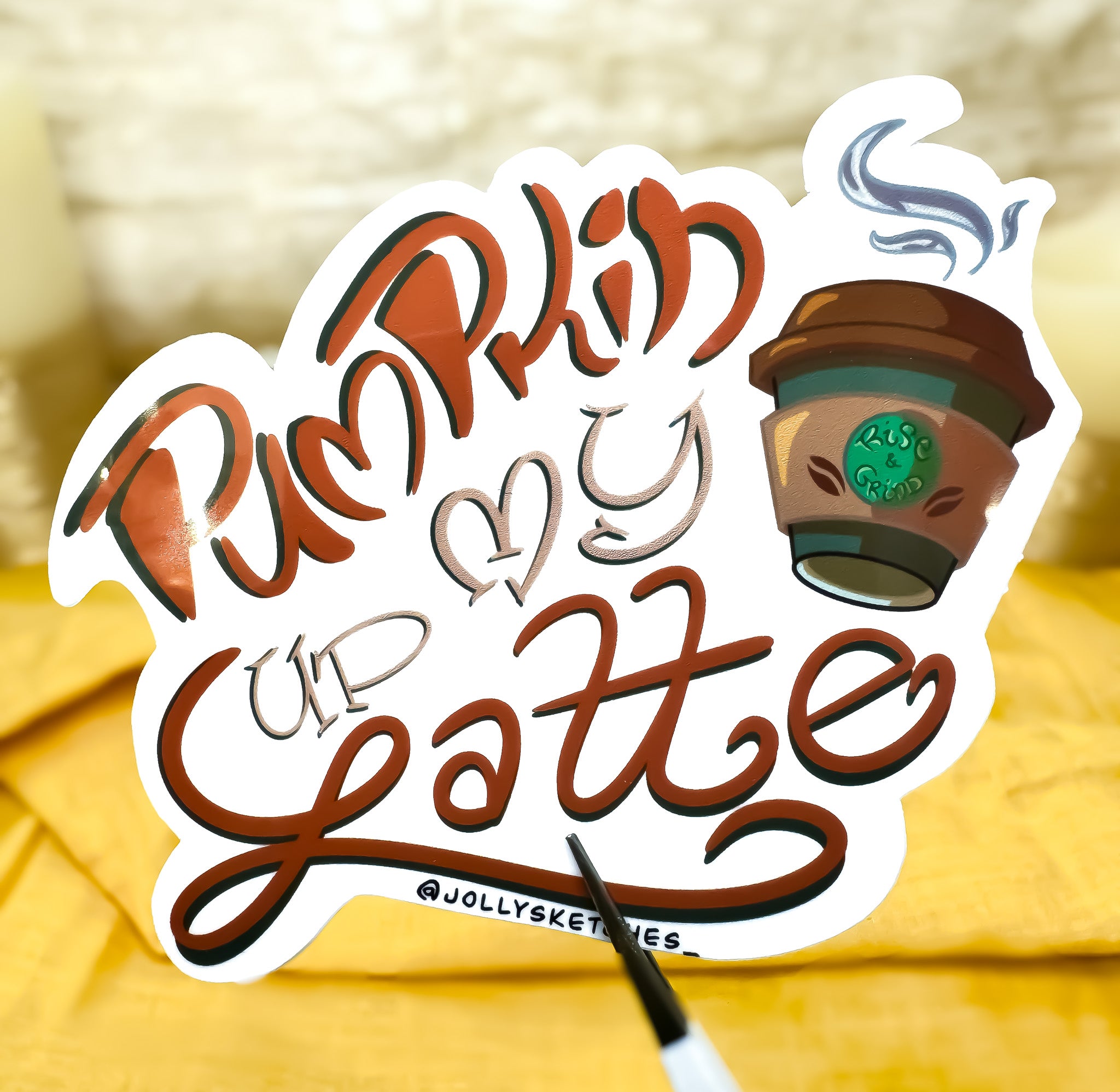 Pumpkin Up Sticker