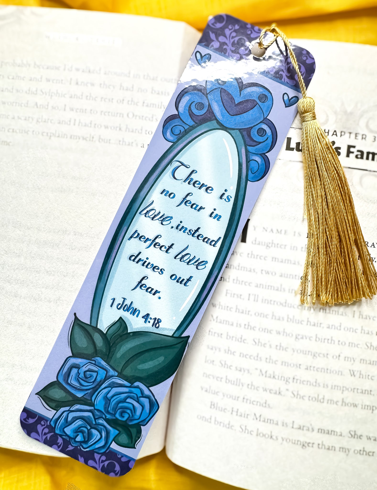 Love Blue Bookmark