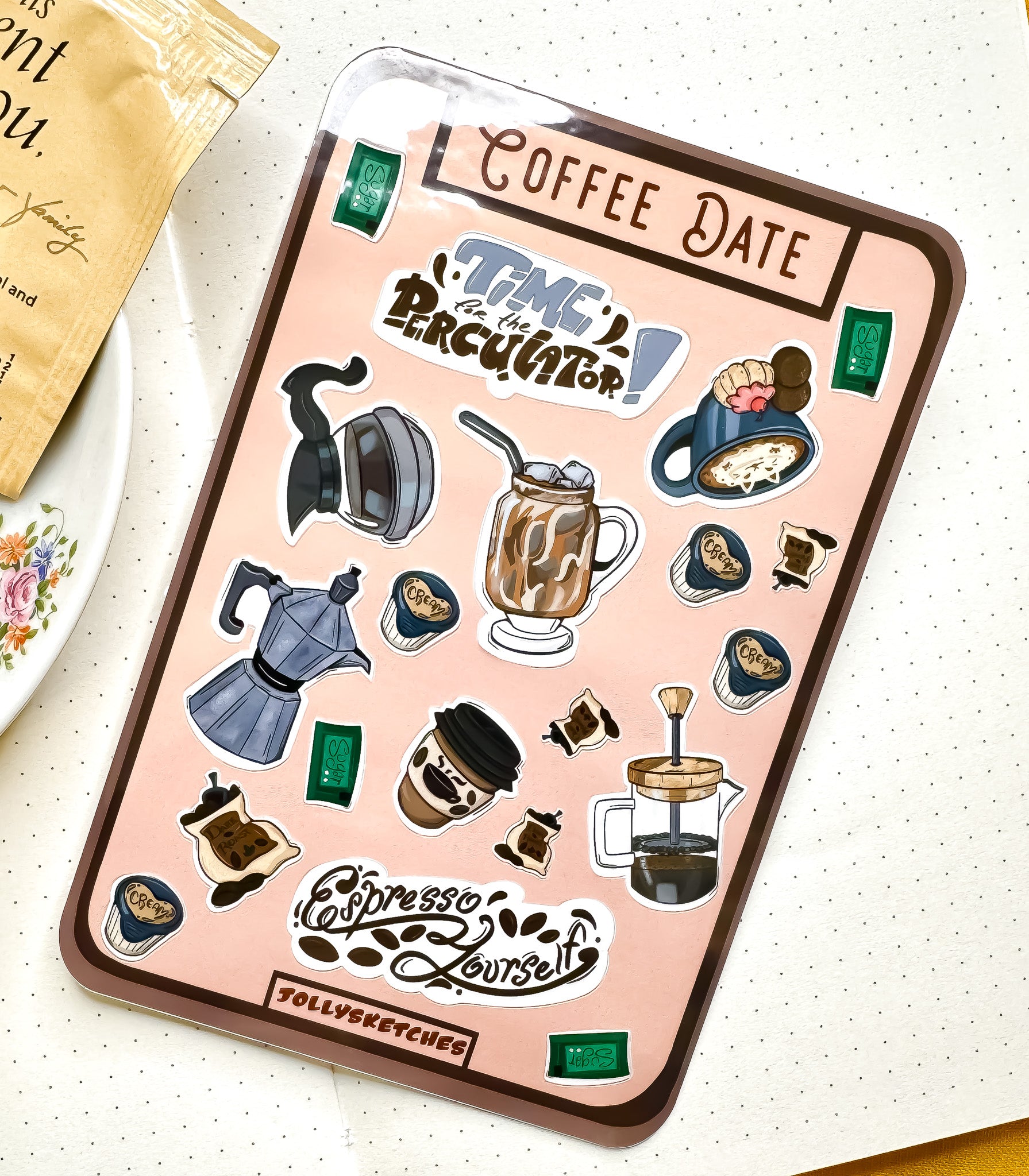 Coffee Date Sticker Sheet