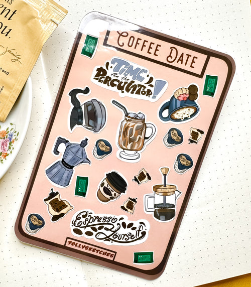 Coffee Date Sticker Sheet