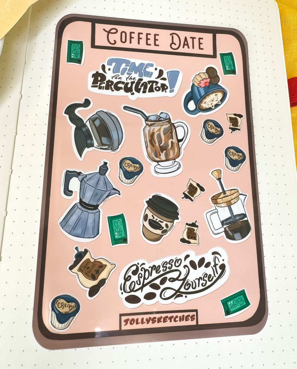 Coffee Date Sticker Sheet