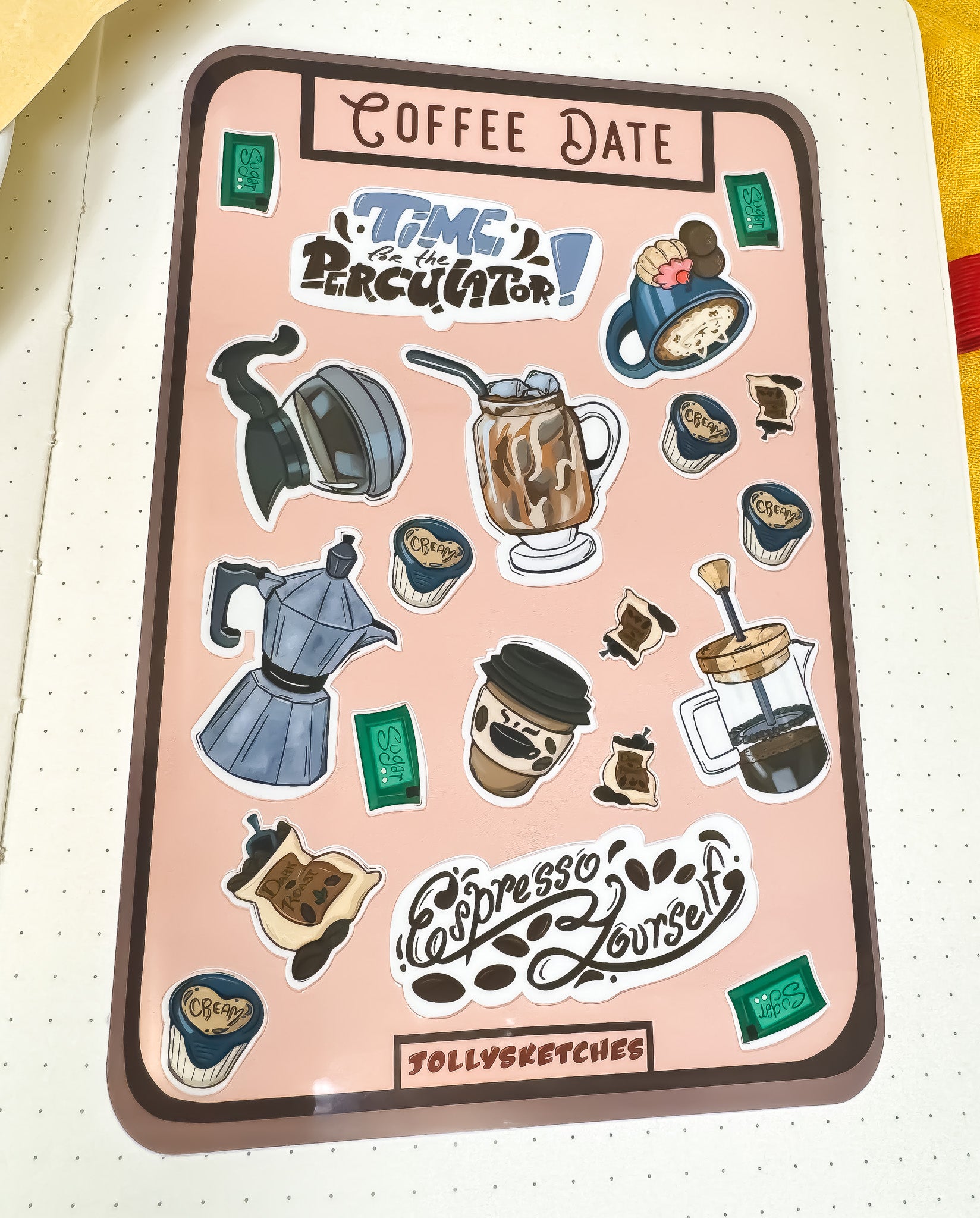 Coffee Date Sticker Sheet