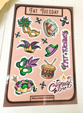 Fat Tuesday Sticker Sheet