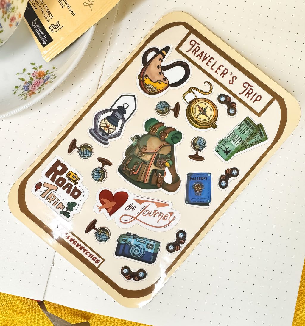 Traveler's Trip Sticker Sheet