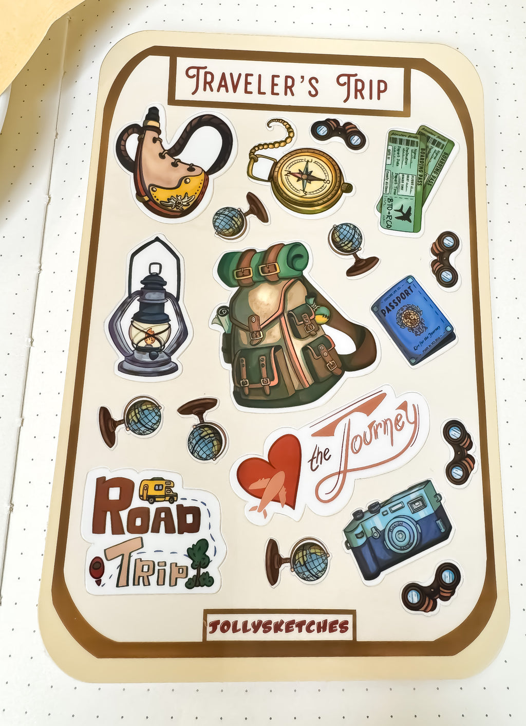 Traveler's Trip Sticker Sheet