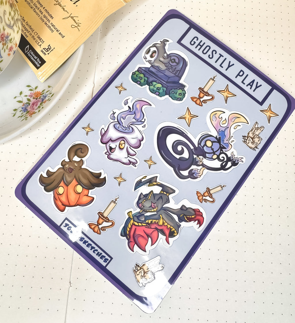 Ghostly Play Sticker Sheet