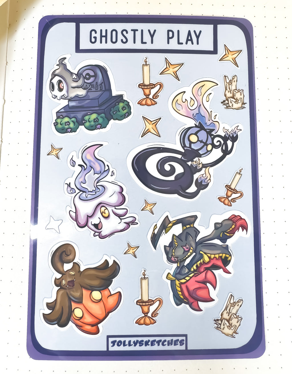 Ghostly Play Sticker Sheet
