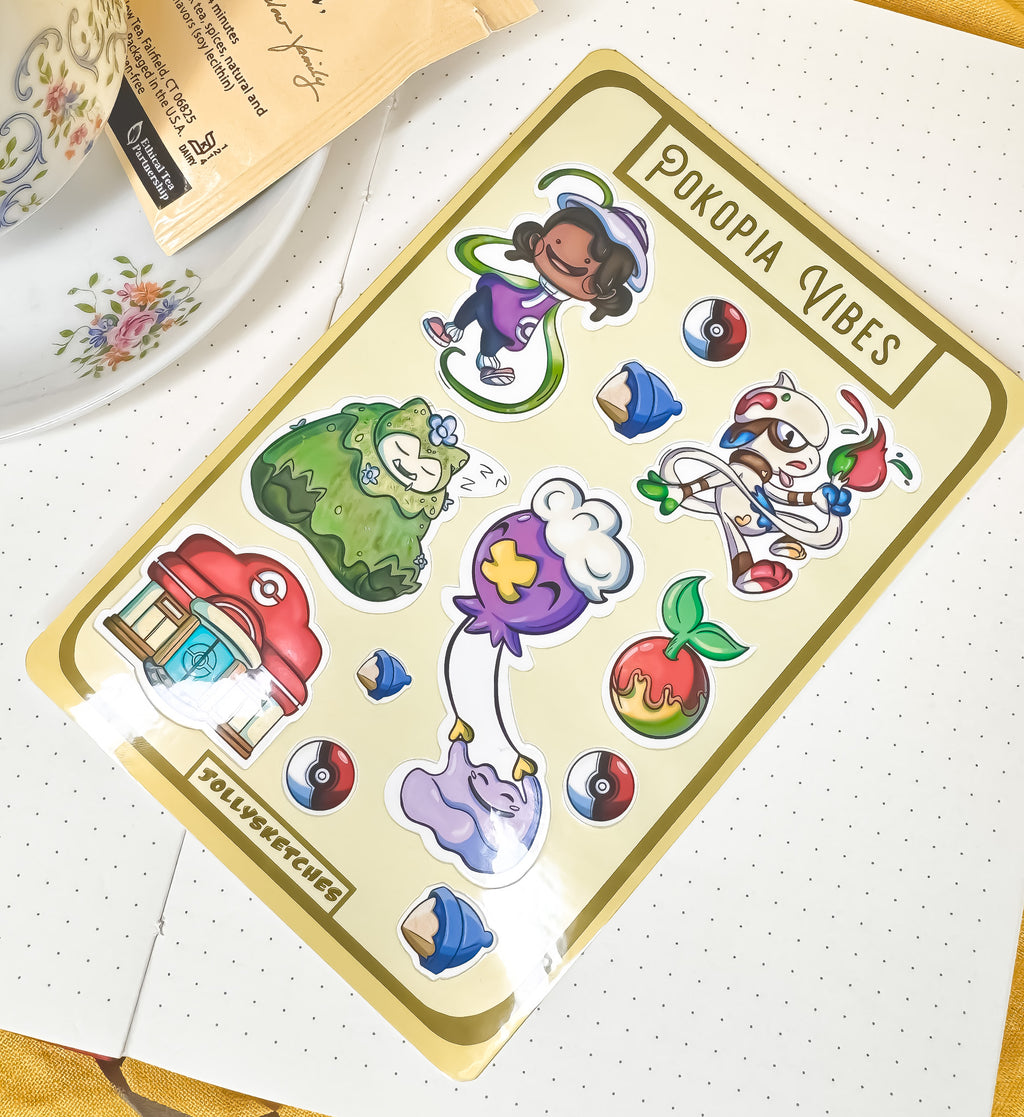 Poke Building Sticker Sheet