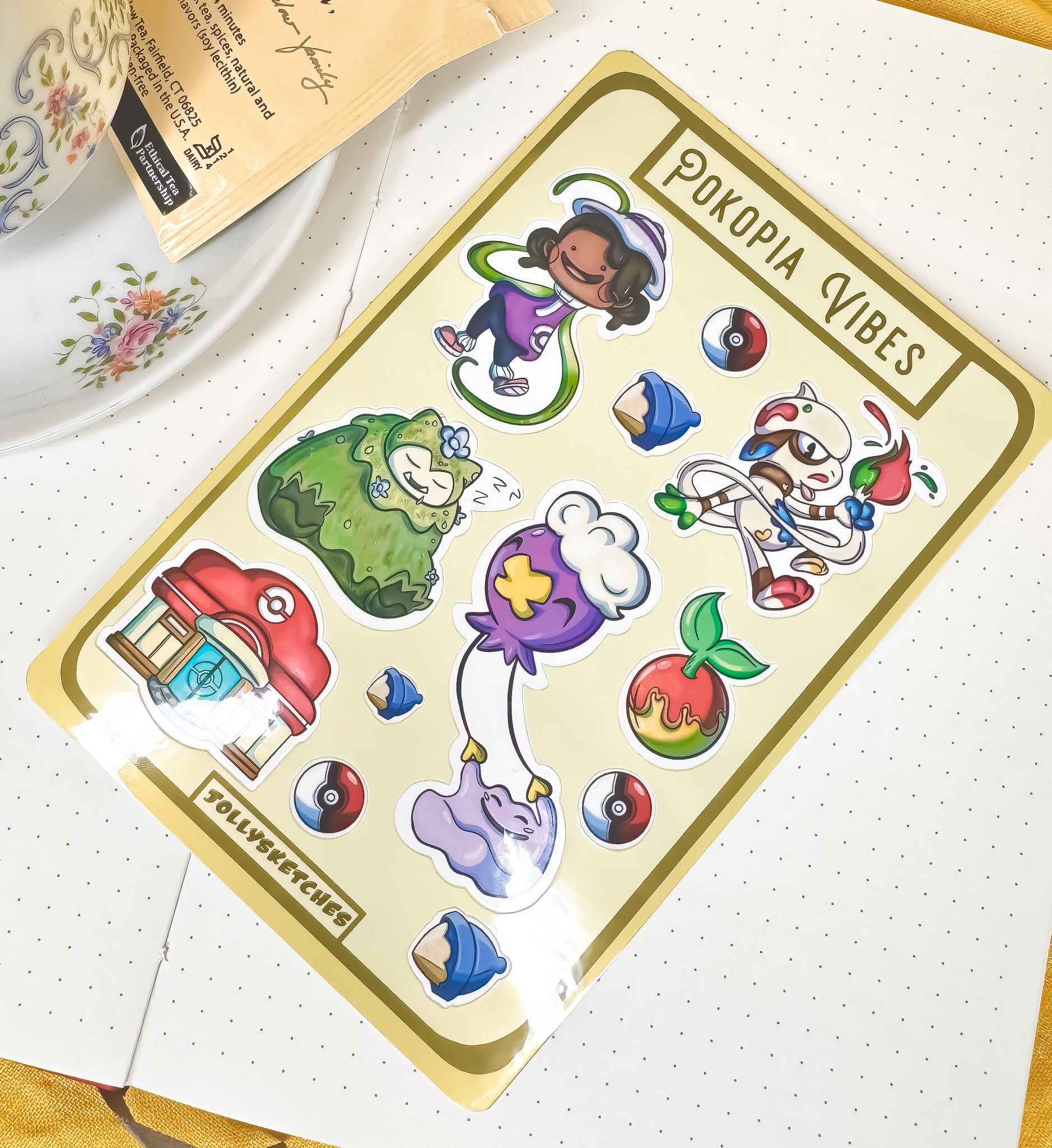 Poke Building Sticker Sheet