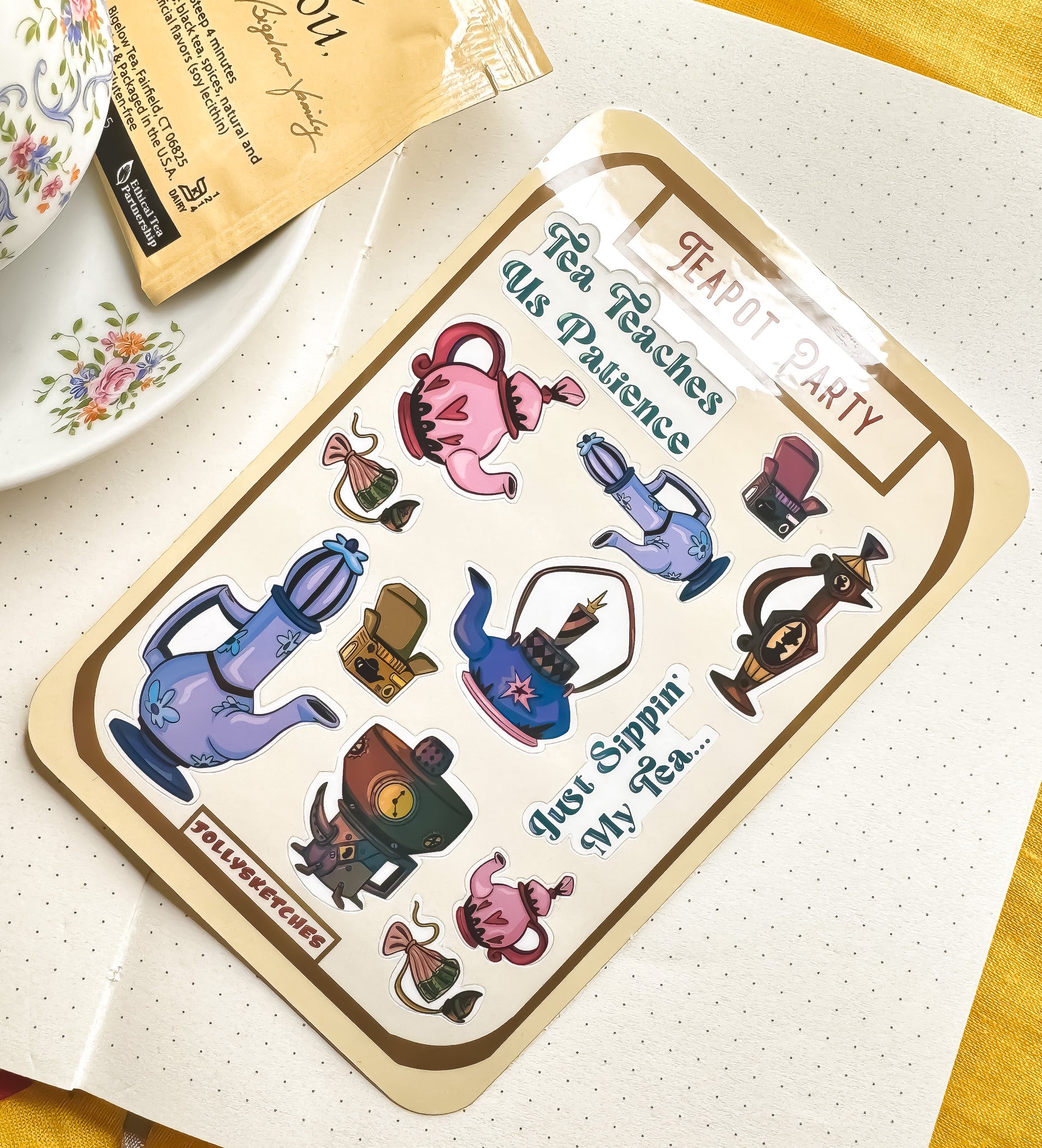 Teapot Party Sticker Sheet