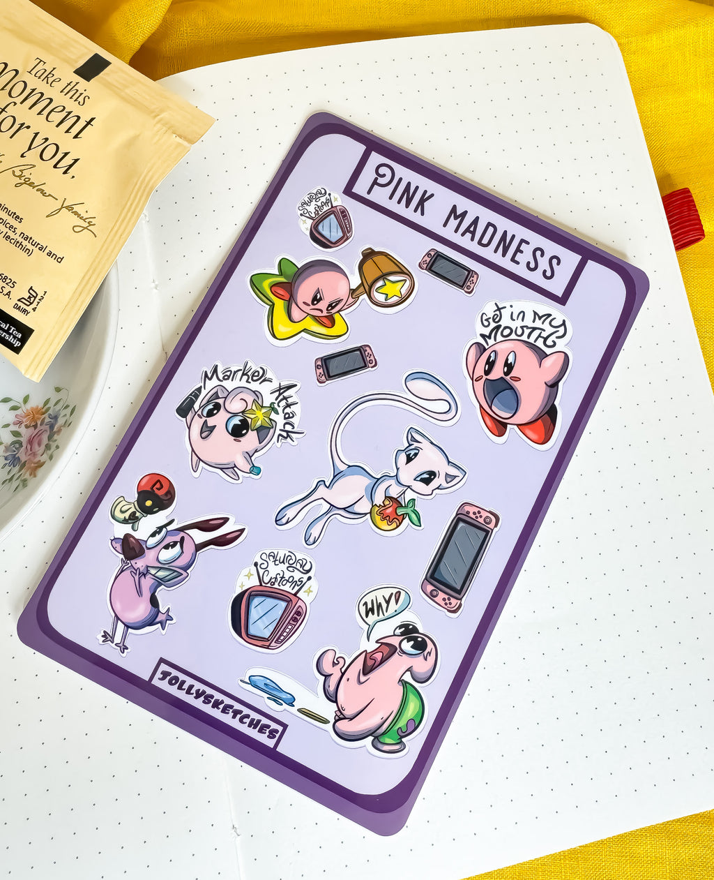 Pink Madness Sticker Sheet