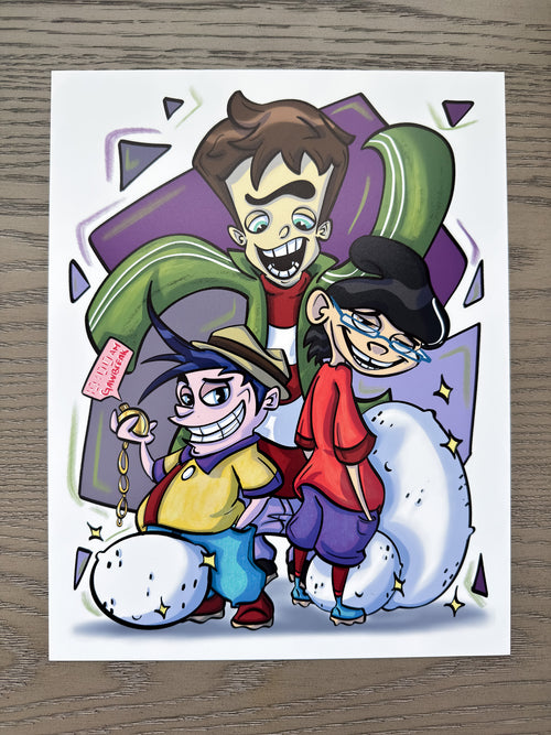 3 Scammers Print