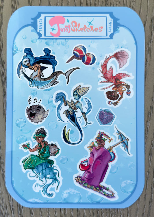 Mermaid Sticker Sheet